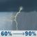 Sunday: A slight chance of rain showers before 7am, then showers and thunderstorms. Mostly cloudy, with a high near 79. East southeast wind around 15 mph, with gusts as high as 30 mph. Chance of precipitation is 90%. New rainfall amounts between a quarter and half of an inch possible. Sunday: Showers And Thunderstorms