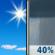 Friday: A chance of rain showers after 4pm. Sunny. High near 82, with temperatures falling to around 79 in the afternoon. South wind 10 to 20 mph, with gusts as high as 30 mph. Chance of precipitation is 40%. Friday: Sunny then Chance Rain Showers