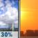 Wednesday: Chance Showers And Thunderstorms then Mostly Sunny