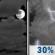 Sunday Night: A chance of showers and thunderstorms after 1am. Mostly cloudy, with a low around 58. Southeast wind 5 to 10 mph. Chance of precipitation is 30%. Sunday Night: Mostly Cloudy then Chance Showers And Thunderstorms