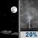 Friday Night: Mostly Clear then Slight Chance Showers And Thunderstorms
