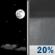 Wednesday Night: Mostly Clear then Isolated Rain Showers