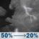 Saturday Night: A chance of showers and thunderstorms before 1am. Mostly cloudy, with a low around 66. West wind 5 to 10 mph. Chance of precipitation is 50%. New rainfall amounts between a tenth and quarter of an inch possible. Saturday Night: Chance Showers And Thunderstorms