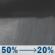 Tonight: A chance of rain showers before 8pm, then a chance of rain showers and patchy fog between 8pm and midnight, then areas of fog and a slight chance of rain showers. Cloudy, with a low around 55. Southeast wind 0 to 5 mph. Chance of precipitation is 50%. Tonight: Chance Rain Showers then Areas Of Fog