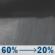 Thursday Night: Rain showers likely before 1am. Mostly cloudy, with a low around 41. Northwest wind 5 to 20 mph, with gusts as high as 30 mph. Chance of precipitation is 60%. Thursday Night: Rain Showers Likely