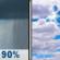 Tuesday: Rain Showers then Mostly Cloudy
